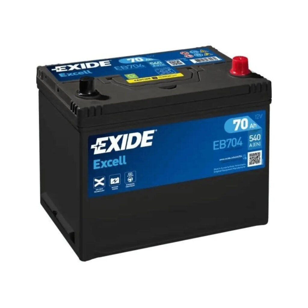 BATTERIE EXIDE EXCELL EB704 12V 70AH 540A