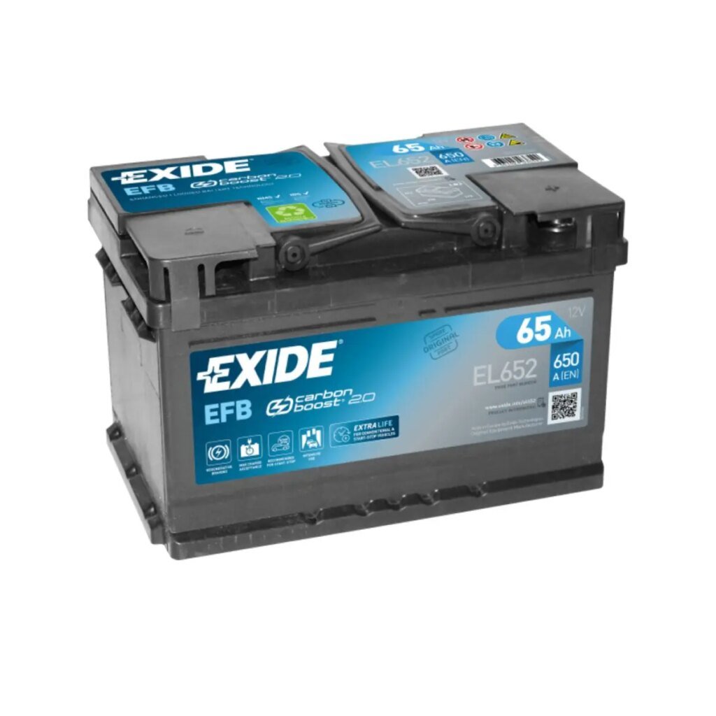 BATTERIE EXIDE START STOP EFB EL652 12V 65AH 650A