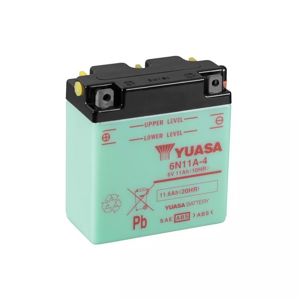 BATTERIE MOTO YUASA 6N11A 4 6V 11AH