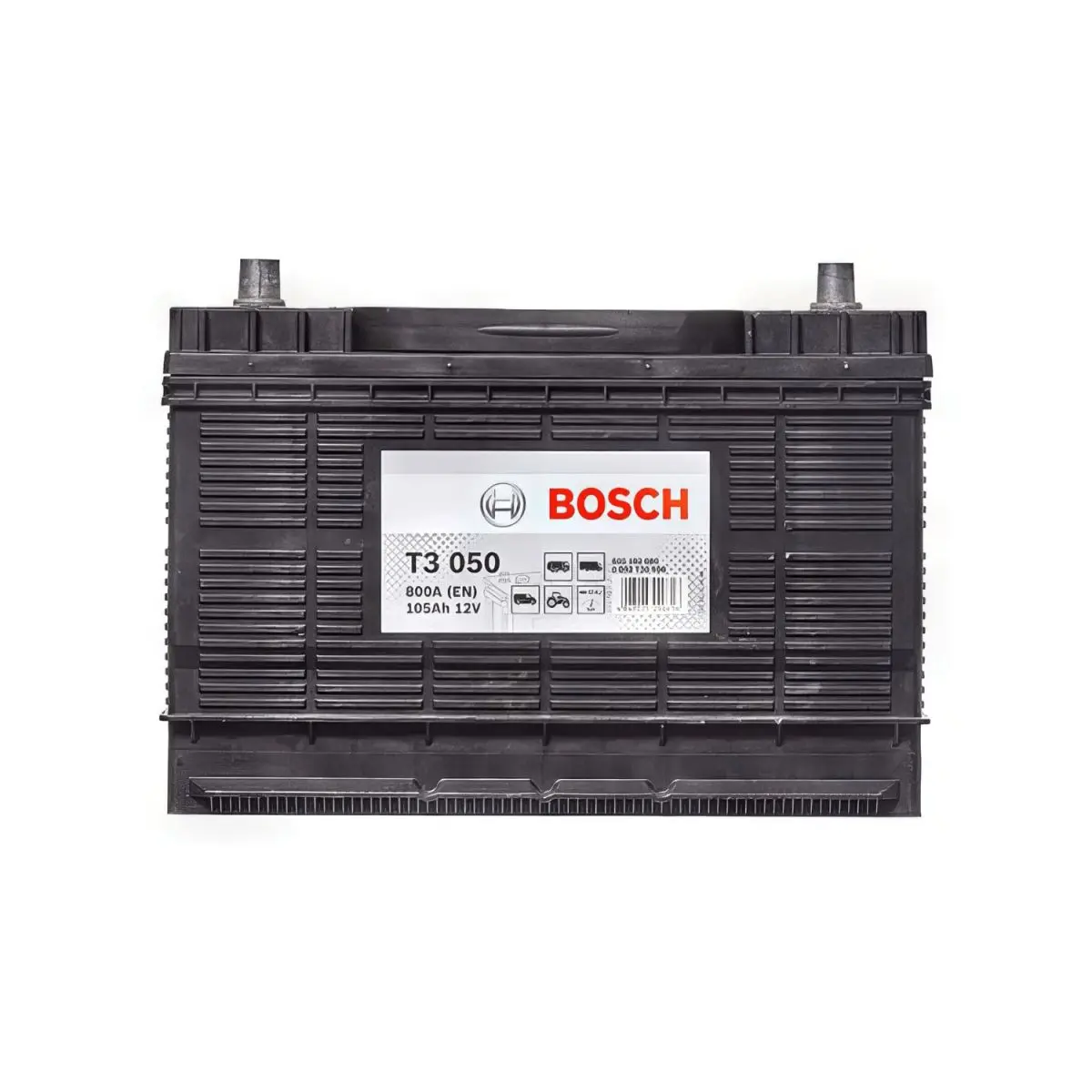 BATTERIE BOSCH T3050 12V 105AH 800A(EN) BATTERIE BOSCH S4004 12V 60AH 540A(EN) LB2 – Image 1