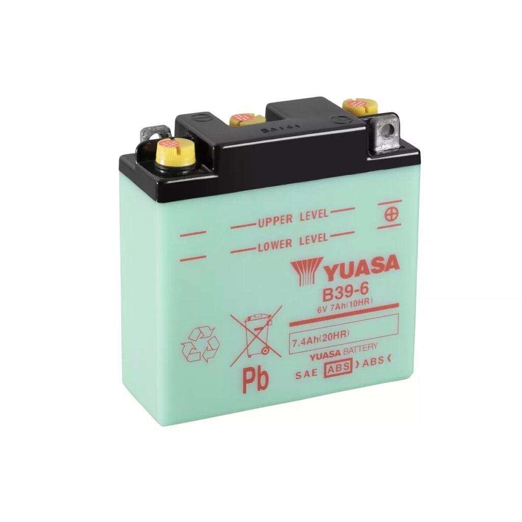 BATTERIE MOTO YUASA B39 6 6V 7AH