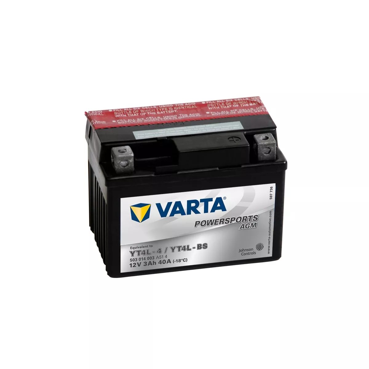 BATTERIE MOTO VARTA AGM YTX4L-BS BATTERIE MOTO VARTA AGM YTX4L-BS – Image 1