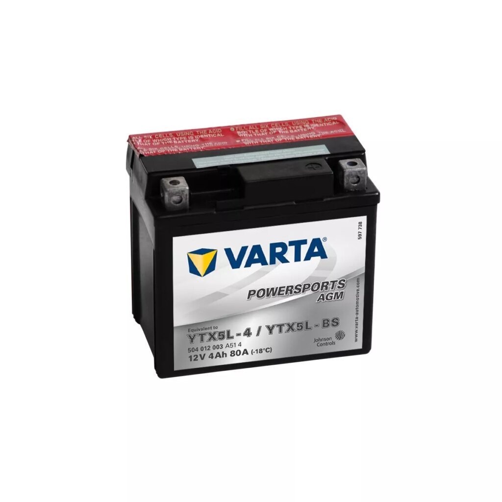 BATTERIE MOTO VARTA AGM YTX5L BS