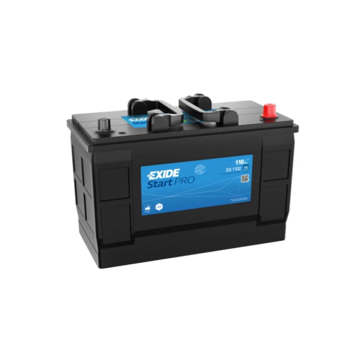 BATTERIE EXIDE 12V 110Ah 750A (EN) D02 START PRO BATTERIE EXIDE 12V 110Ah 750A (EN) D02 START PRO – Image 1