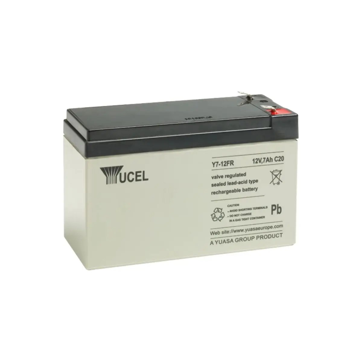 BATTERIE YUCEL 12V 7.0AH/C20 BAC FR BATTERIE YUCEL 12V 7.0AH/C20 BAC FR – Image 1