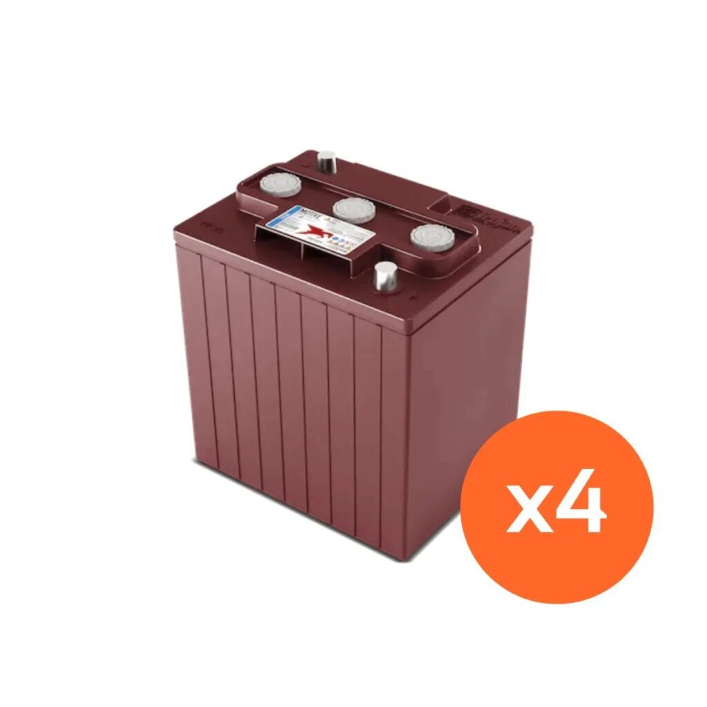 PACK 4 BATTERIES GOLFETTE TROJAN TE35 6V 245AH