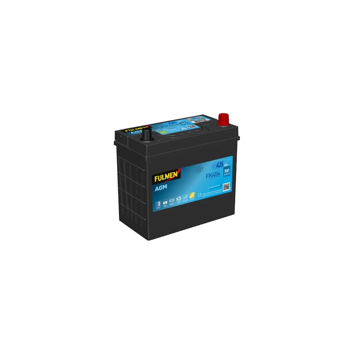 BATTERIE FULMEN START STOP AGM FK454 12V 45AH 380A BATTERIE FULMEN START STOP AGM FK454 12V 45AH 380A – Image 1