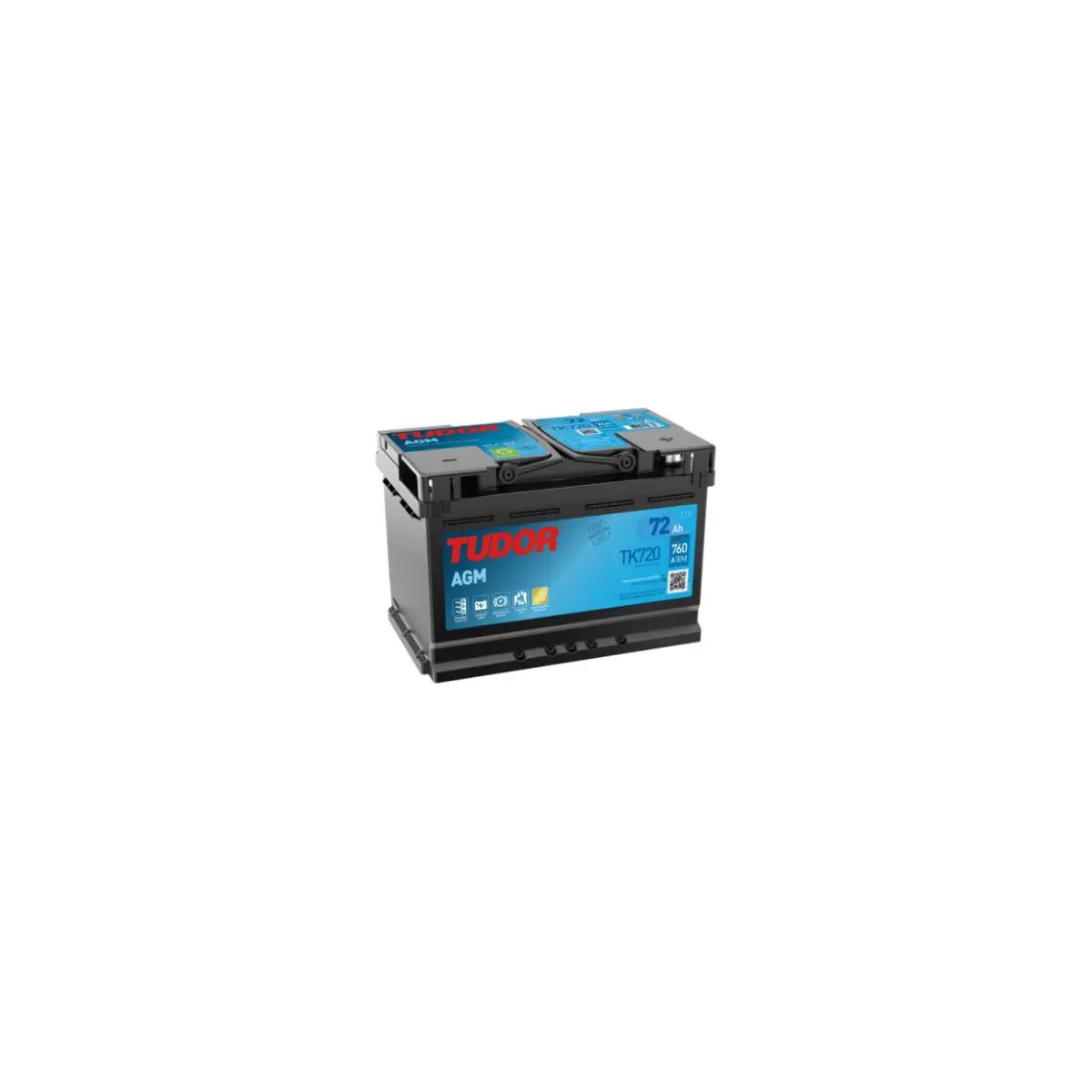 Batterie Start-stop AGM TUDOR TK720 12V 72Ah 760A Batterie Start-stop AGM TUDOR TK720 12V 72Ah 760A – Image 1