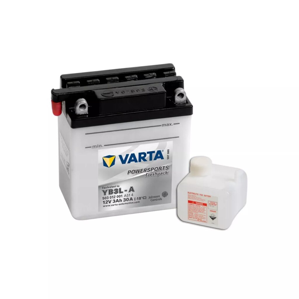 BATTERIE MOTO VARTA 12V YB3L A