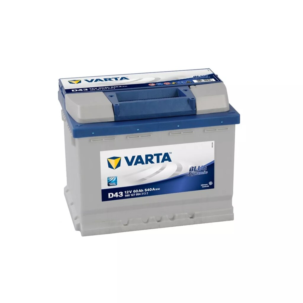 BATTERIE VARTA BLUE DYNAMIC D43 12V 60AH 540A