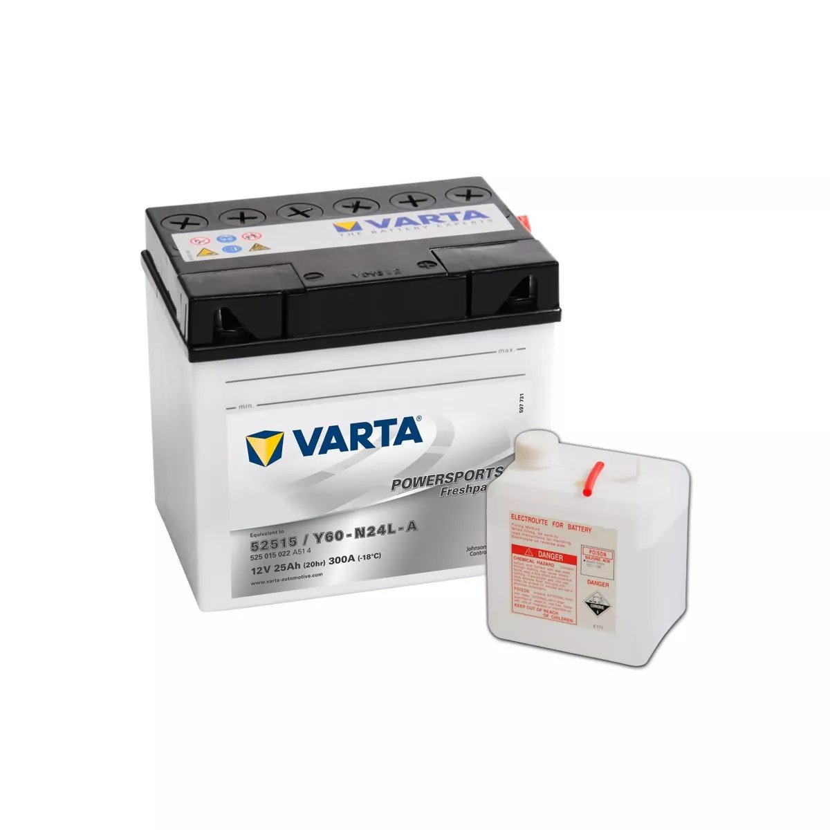 BATTERIE MOTO VARTA 12V 52515 BATTERIE MOTO VARTA 12V 52515 – Image 1