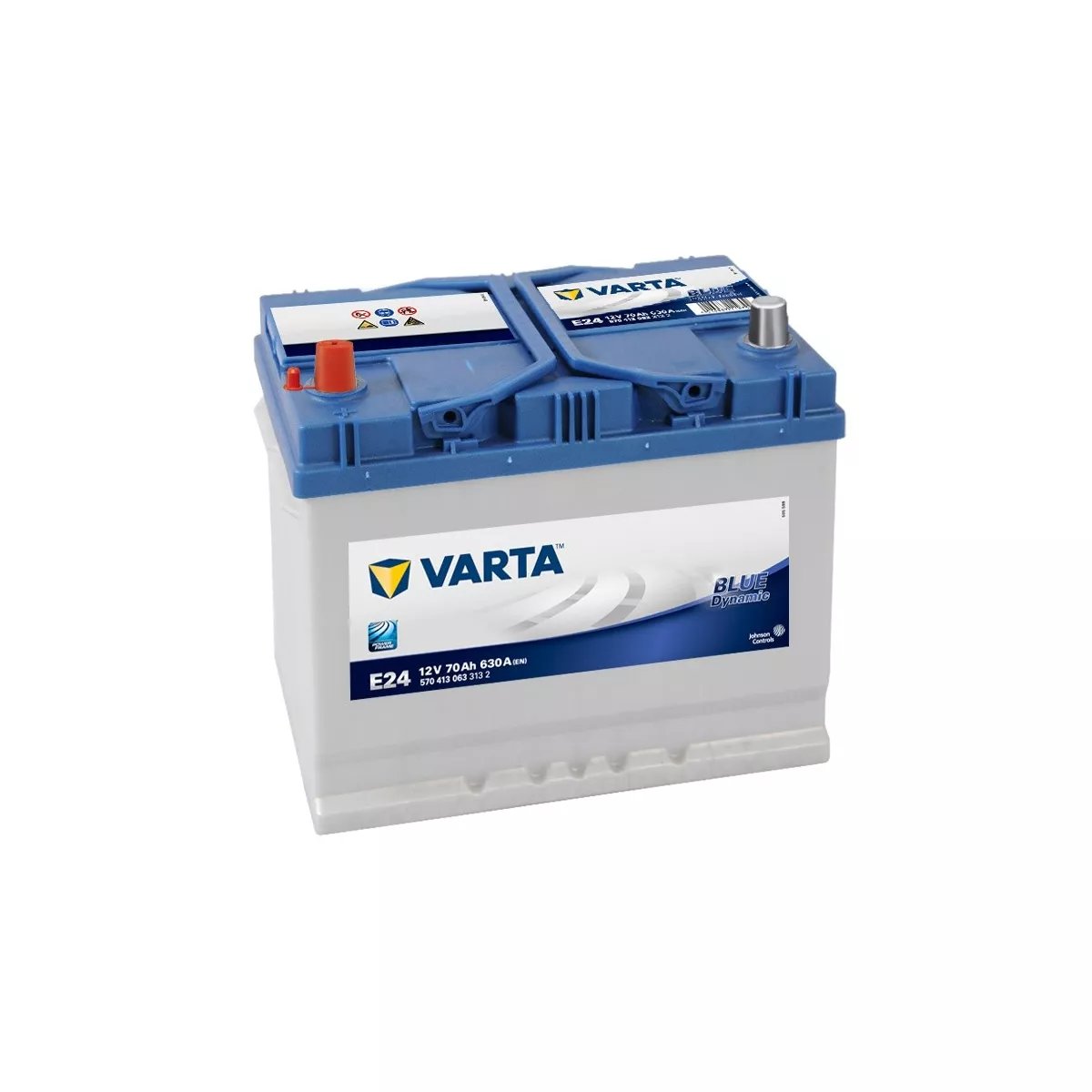 BATTERIE VARTA BLUE DYNAMIC E24 12V 70AH 630A BATTERIE VARTA BLUE DYNAMIC E24 12V 70AH 630A – Image 1