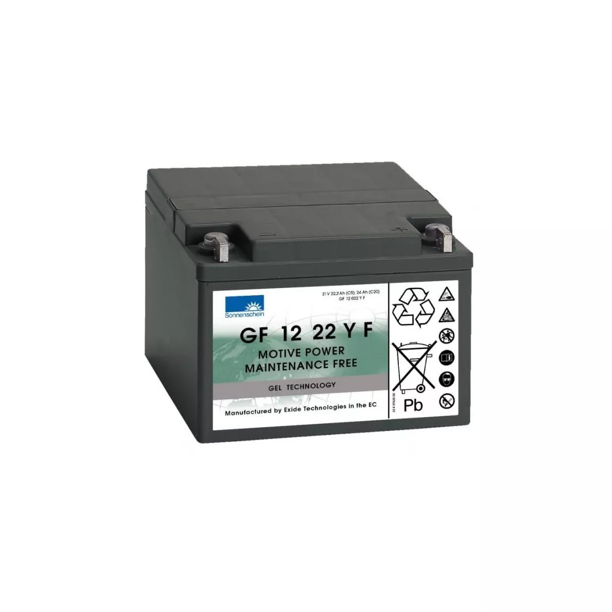 BATTERIE SONNENSCHEIN 12V 24AH BATTERIE SONNENSCHEIN 12V 24AH – Image 1