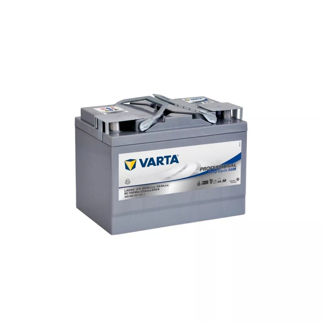 BATTERIE DECHARGE LENTE VARTA AGM LAD60 12V 60AH 340A
