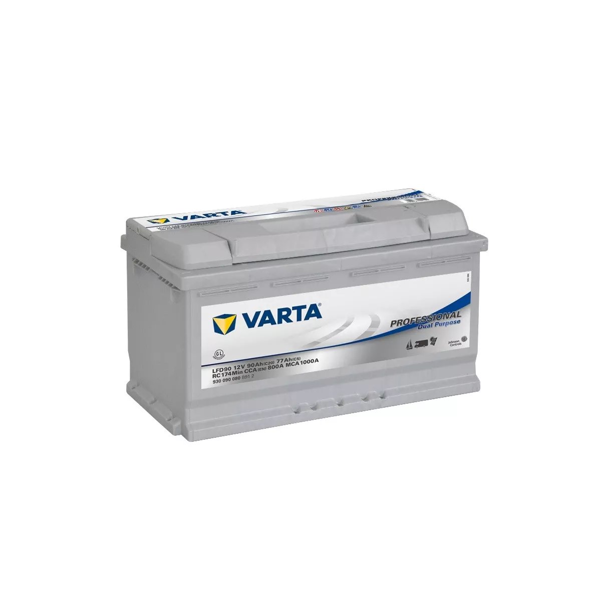 BATTERIE DECHARGE LENTE VARTA LFD90 12V 90AH 800A BATTERIE DECHARGE LENTE VARTA LFD90 12V 90AH 800A – Image 1