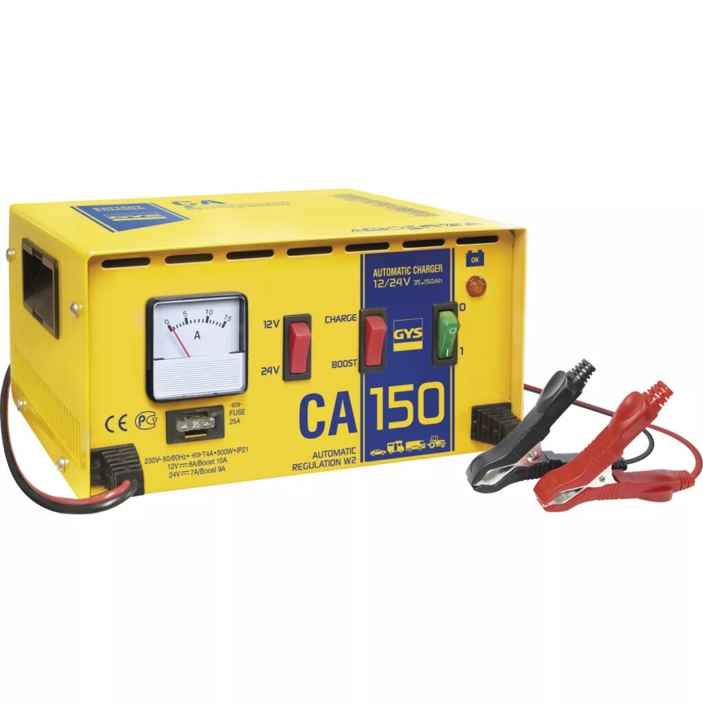 CHARGEUR DE BATTERIE AUTOMATIQUE GYS CA150 12/24 VOLTS