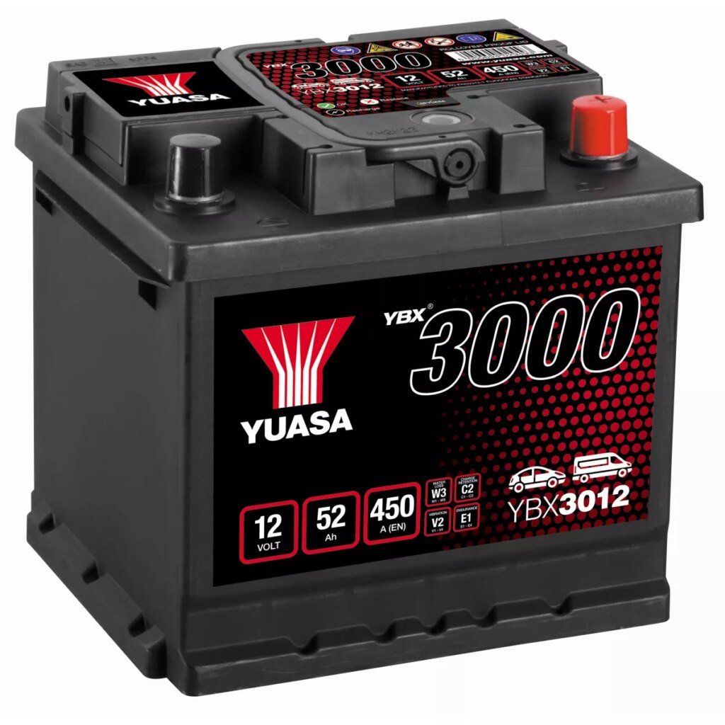 BATTERIE YUASA YBX3012 12V 52AH 450A