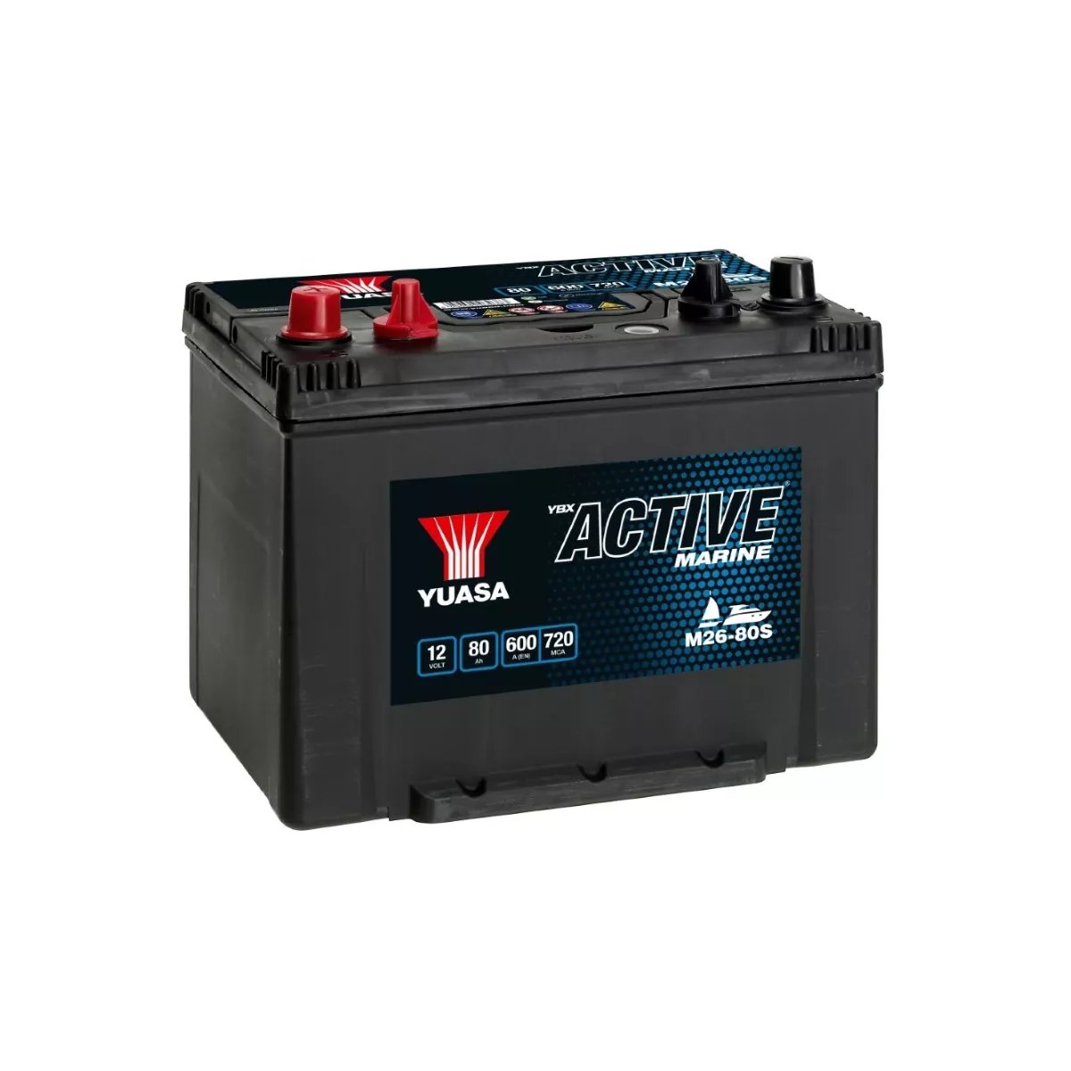 BATTERIE YUASA MARINE 12V 80Ah/C20 BATTERIE YUASA MARINE 12V 80Ah/C20 – Image 1