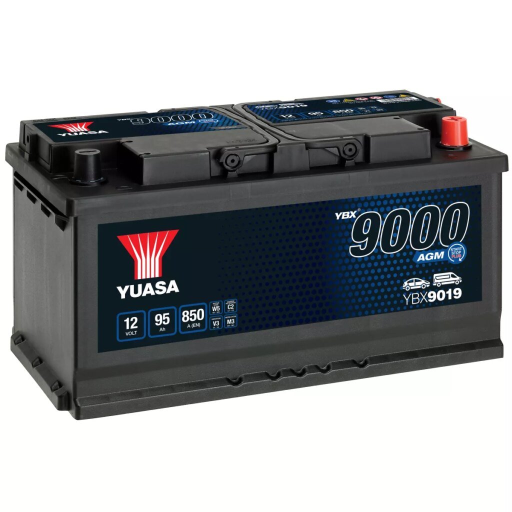 BATTERIE YUASA YBX9019 START STOP AGM 12V 95AH 850A