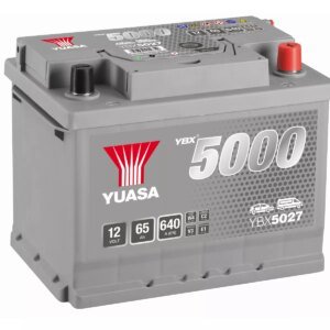 BATTERIE YUASA YBX5027 SILVER 12V 65Ah 640A