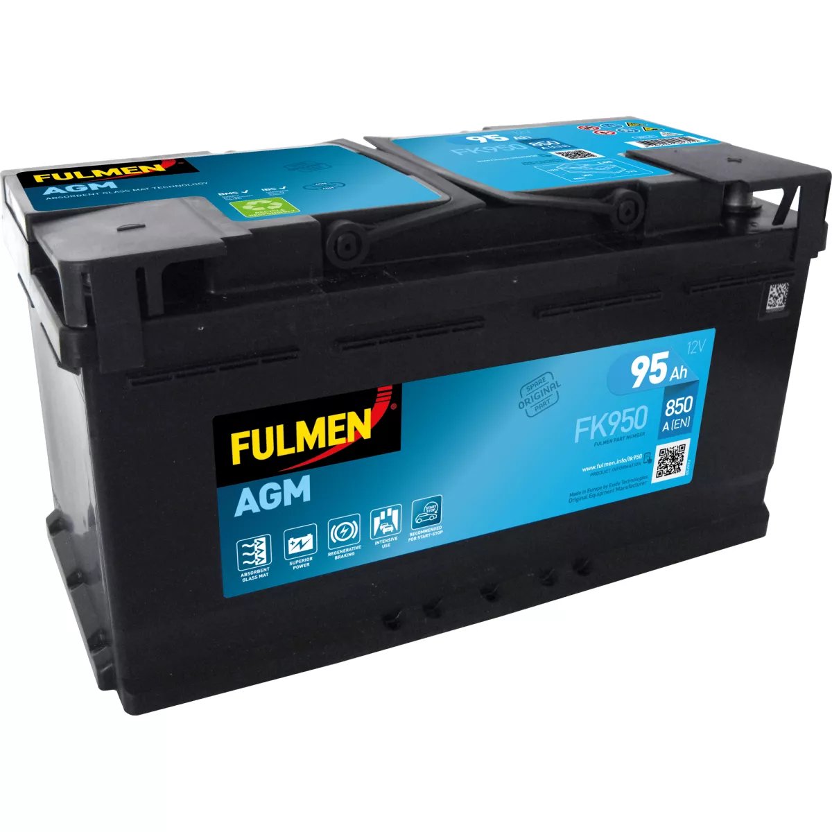 BATTERIE FULMEN START STOP AGM FK950 12V 95AH 850A BATTERIE FULMEN START STOP AGM FK950 12V 95AH 850A – Image 1