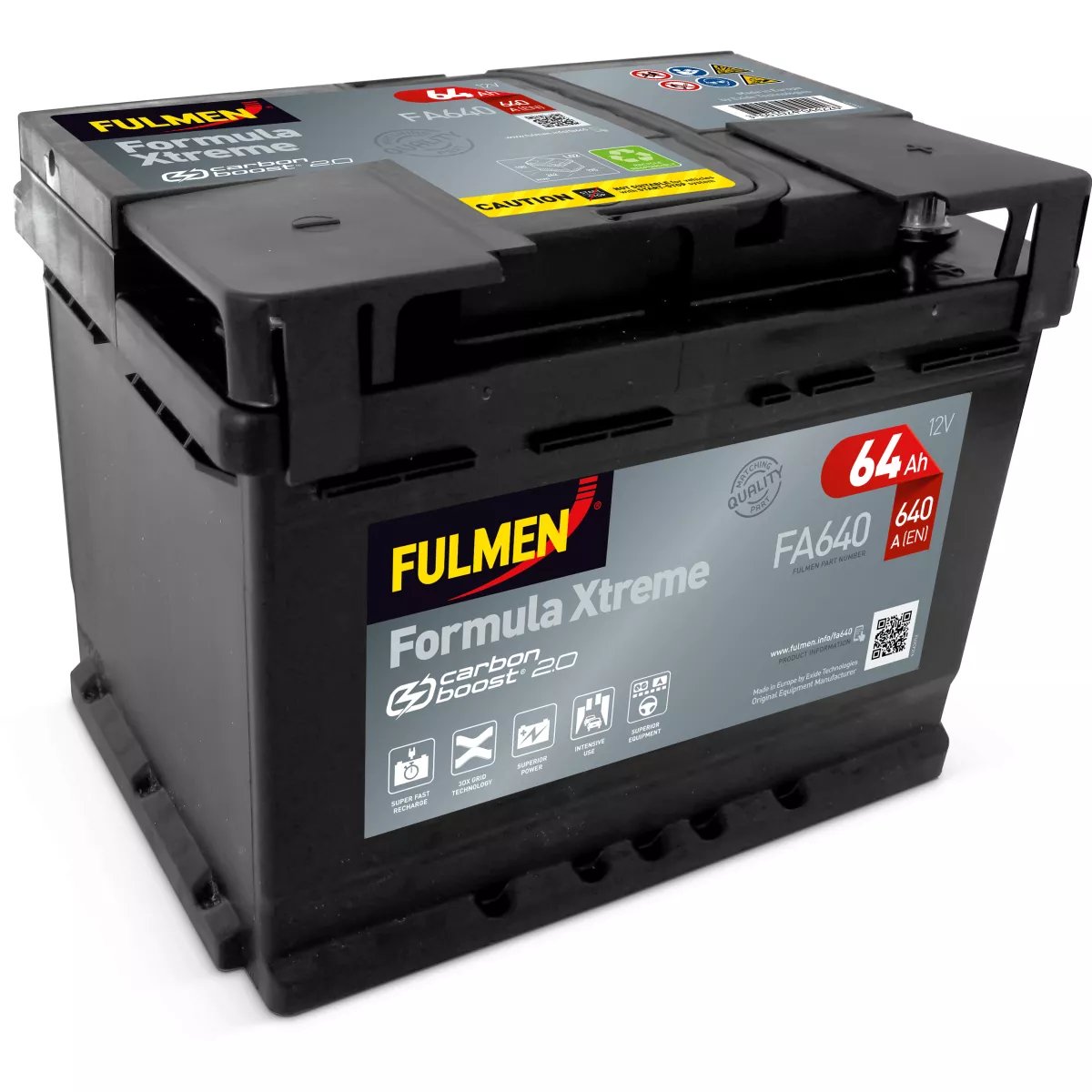 BATTERIE FULMEN FORMULA XTREME FA640 12V 64AH 640A BATTERIE FULMEN FORMULA XTREME FA640 12V 64AH 640A – Image 1