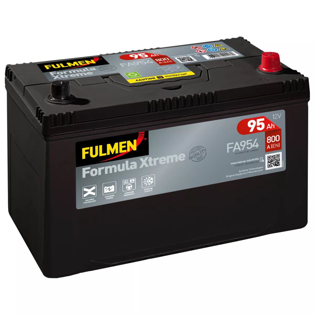 BATTERIE FULMEN FORMULA XTREME FA954 12V 95AH 800A BATTERIE FULMEN FORMULA XTREME FA954 12V 95AH 800A – Image 1
