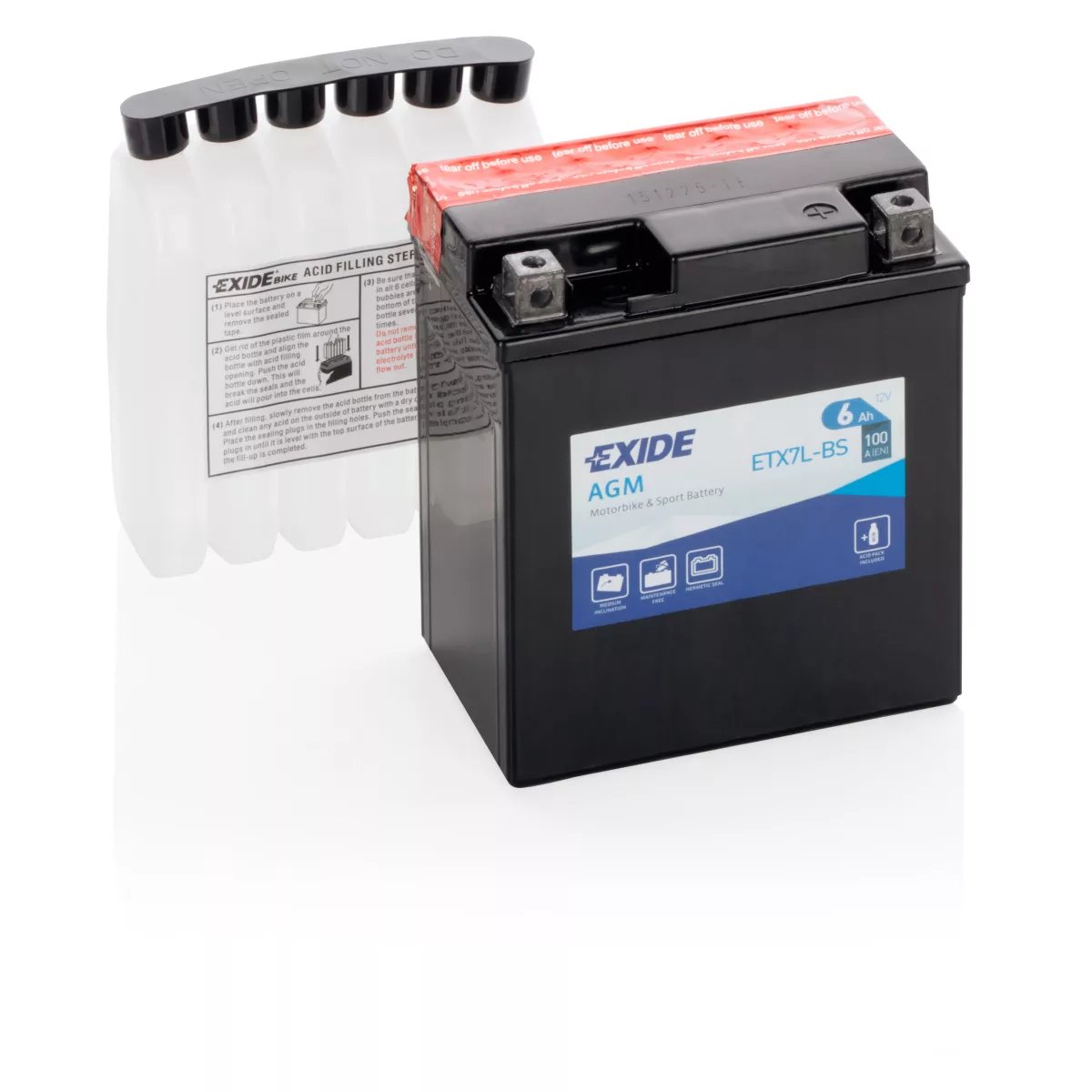 BATTERIE EXIDE AGM ETX7L-BS/ YTX7L-BS BATTERIE EXIDE AGM ETX7L-BS/ YTX7L-BS – Image 1