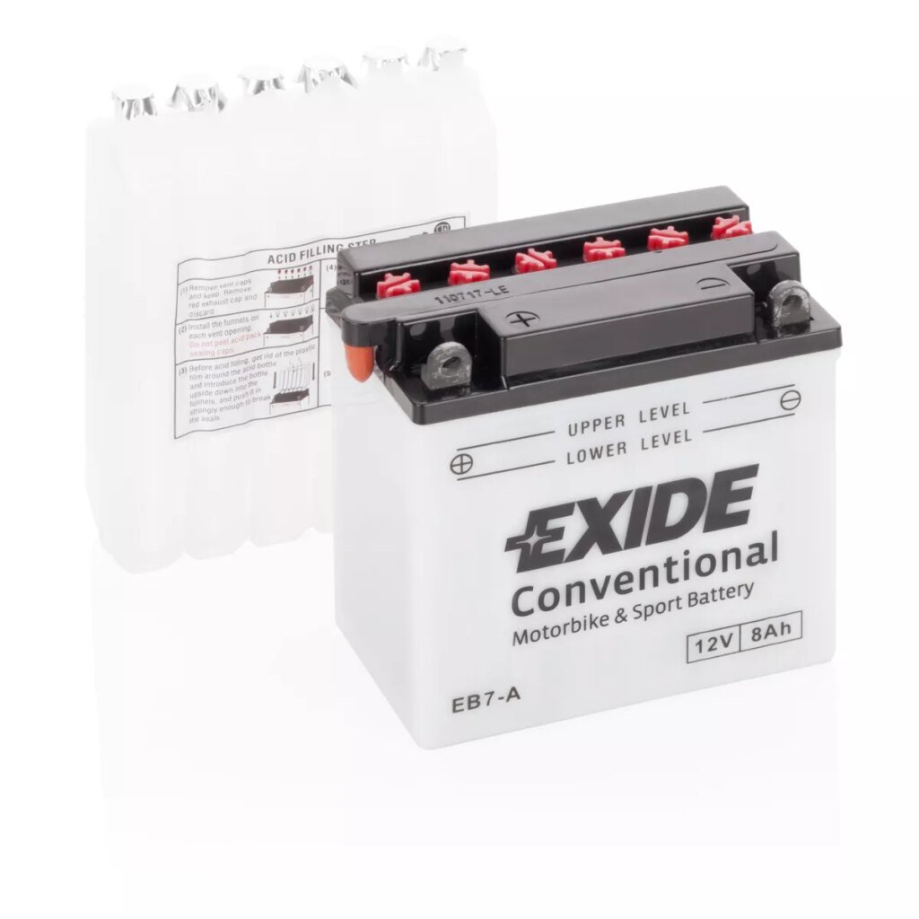 BATTERIE EXIDE CONVENTIONAL 12V EB7 A/ YB7 A