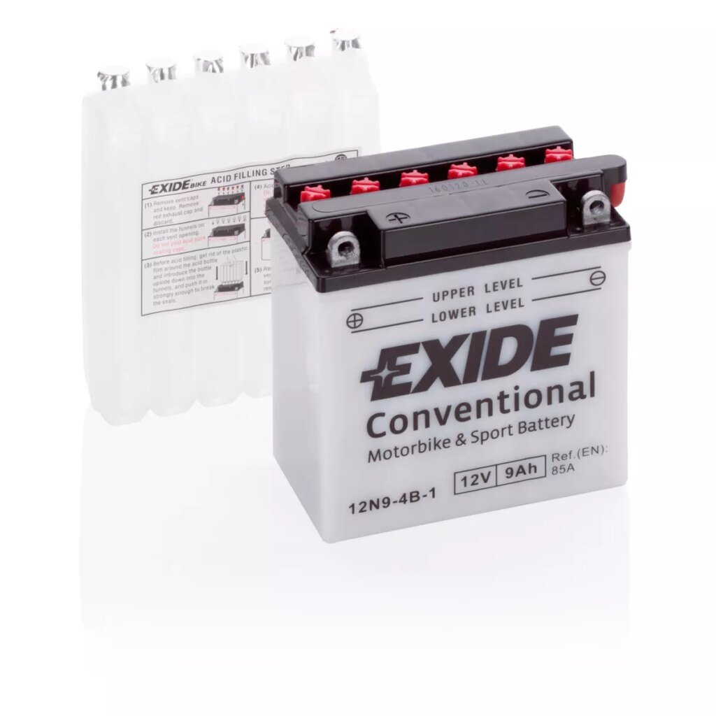 BATTERIE EXIDE CONVENTIONAL 12V 12N9 4B 1