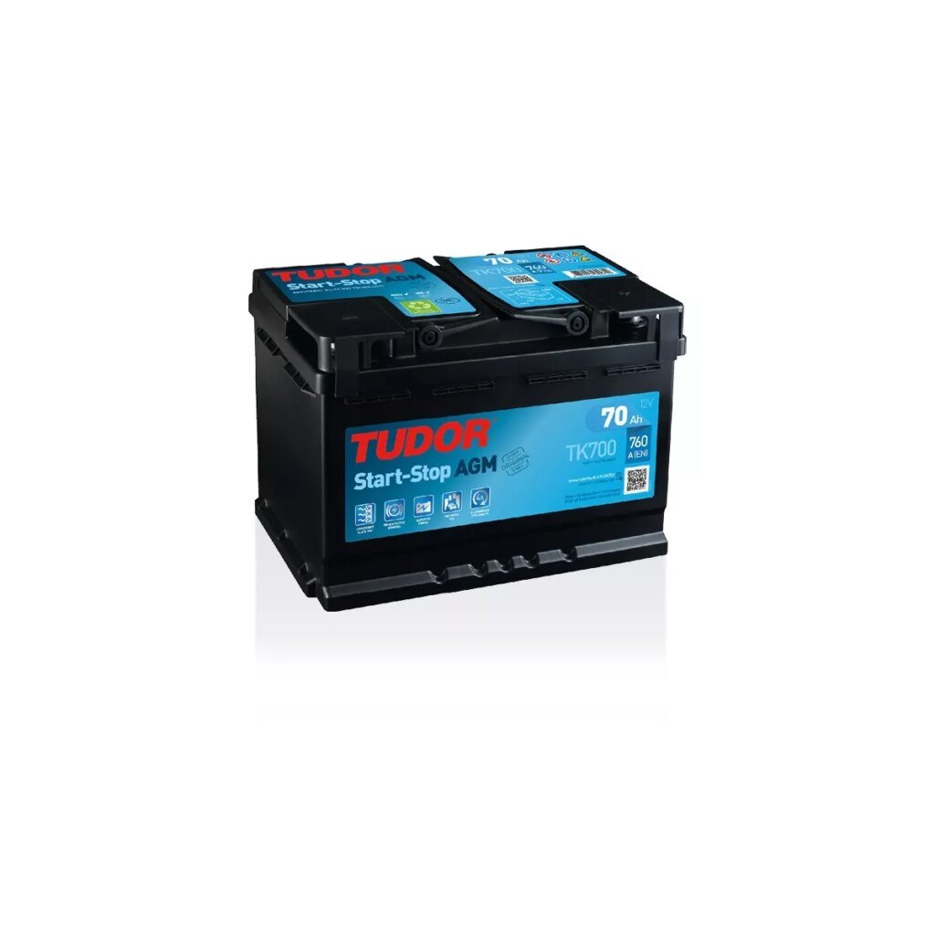 Batterie Start stop AGM TUDOR TK700 12V 70Ah 760A