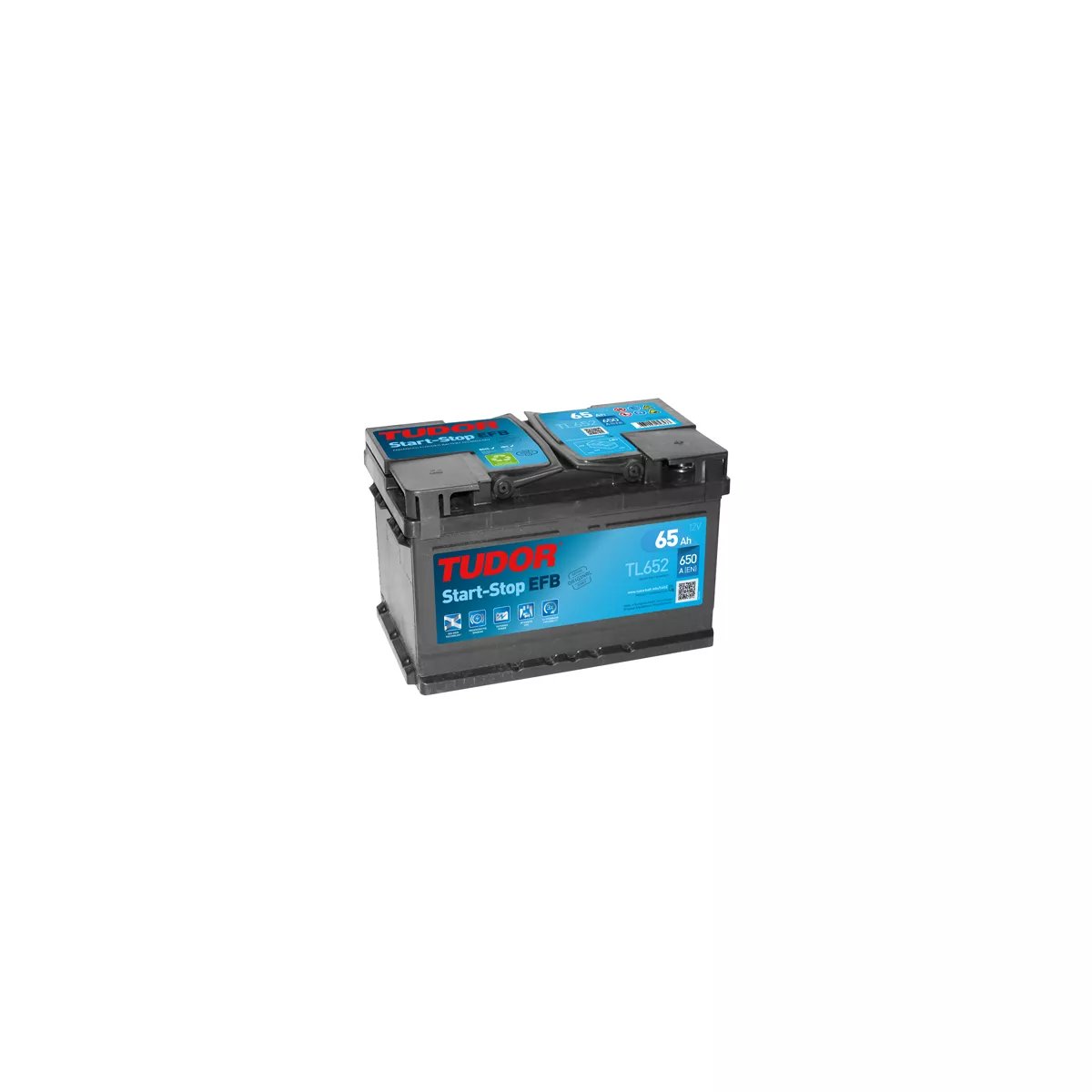 Batterie Start-stop EFB TUDOR TL652 12V 65Ah 650A Batterie Start-stop EFB TUDOR TL652 12V 65Ah 650A – Image 1
