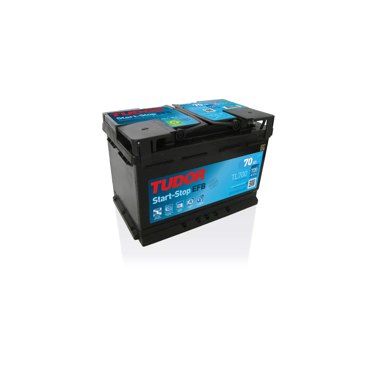 Batterie Start-stop EFB TUDOR TL700 12V 70Ah 760A Batterie Start-stop EFB TUDOR TL700 12V 70Ah 760A – Image 1