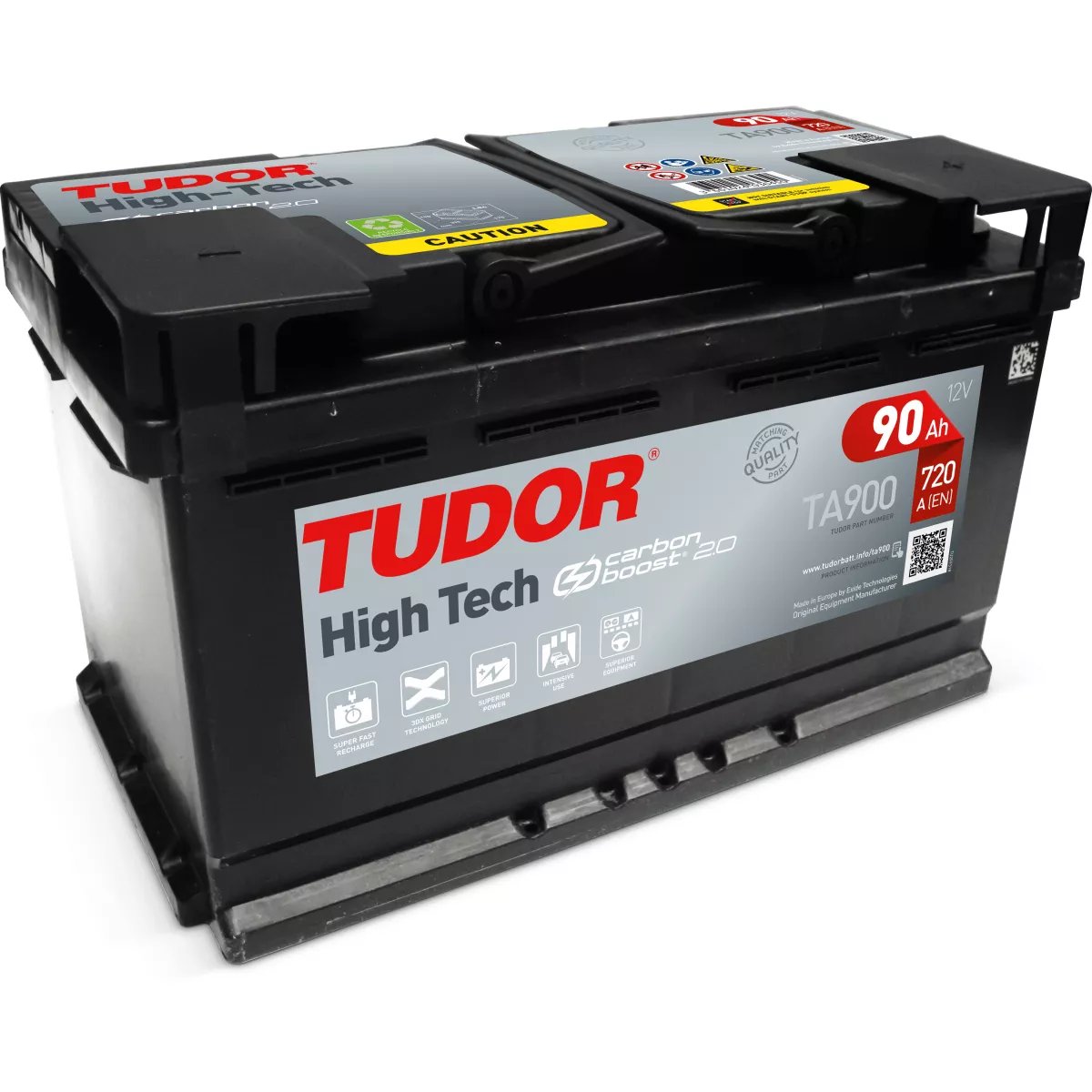 Batterie HIGH TECH TUDOR TA900 12V 90Ah 720A Batterie HIGH TECH TUDOR TA900 12V 90Ah 720A – Image 1