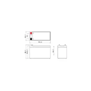 BATTERIE AGM FULBAT FP12-7.2 12V 7.2AH – Image 3