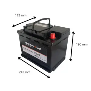 BATTERIE AUTO BATTERYSET START STOP EFB60 12V 60AH 640A - Batteries Auto, Voitures, 4x4, Véhicules Start & Stop Auto – Image 2