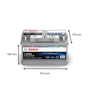 BATTERIE BOSCH AGM LA009 12V 80AH 800A(EN) – Image 2