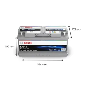 BATTERIE BOSCH AGM LA011 12V 105AH 950A(EN) – Image 2