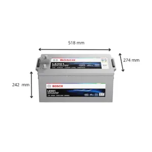 BATTERIE BOSCH EFB LE001 12V 240AH 1200A(EN) – Image 2