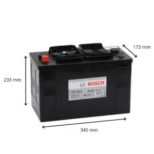 BATTERIE BOSCH T3031 12V 90AH 540A(EN) – Image 2