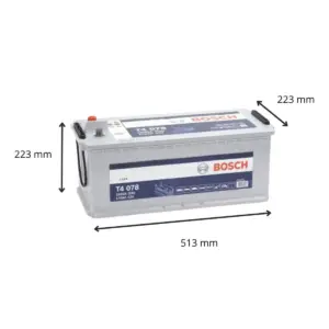 BATTERIE BOSCH T4078 12V 170AH 1000A(EN) – Image 2