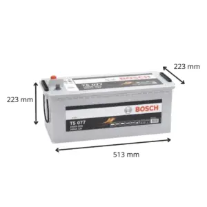 BATTERIE BOSCH T5077 12V 180AH 1000A(EN) – Image 2