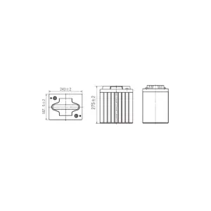 BATTERIE DEEP CYCLE AGM CARBON FULBAT FDC6-245 6V 245AH – Image 4