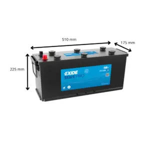 BATTERIE EXIDE 12V 140Ah 800A (EN) D08 START PRO – Image 2