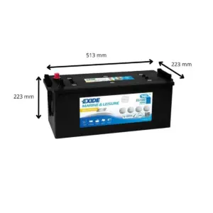 BATTERIE EXIDE 12V 140Ah 900A (EN) D05 Equipment GEL – Image 2