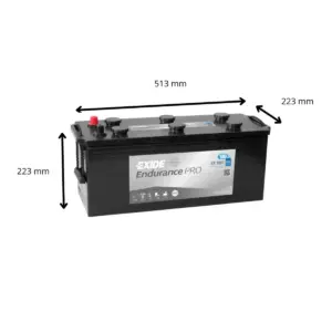 BATTERIE EXIDE EFB EX1803 12V 180AH 1000A – Image 2