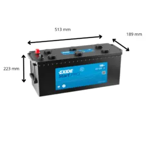 BATTERIE EXIDE START PRO EG1203 12V 120AH 680A – Image 2