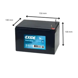 BATTERIE EXIDE START STOP AUXILIARY AGM EK143 12V 14AH 80A – Image 2