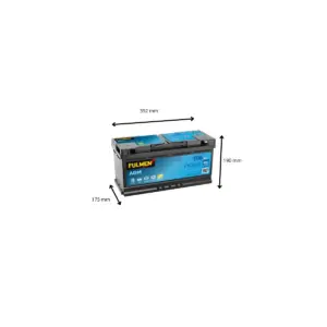 BATTERIE FULMEN START STOP AGM FK1060 12V 106AH 950A – Image 2