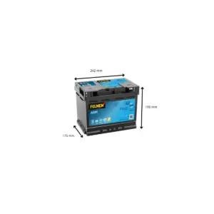 BATTERIE FULMEN START STOP AGM FK620 12V 62AH 680A – Image 2